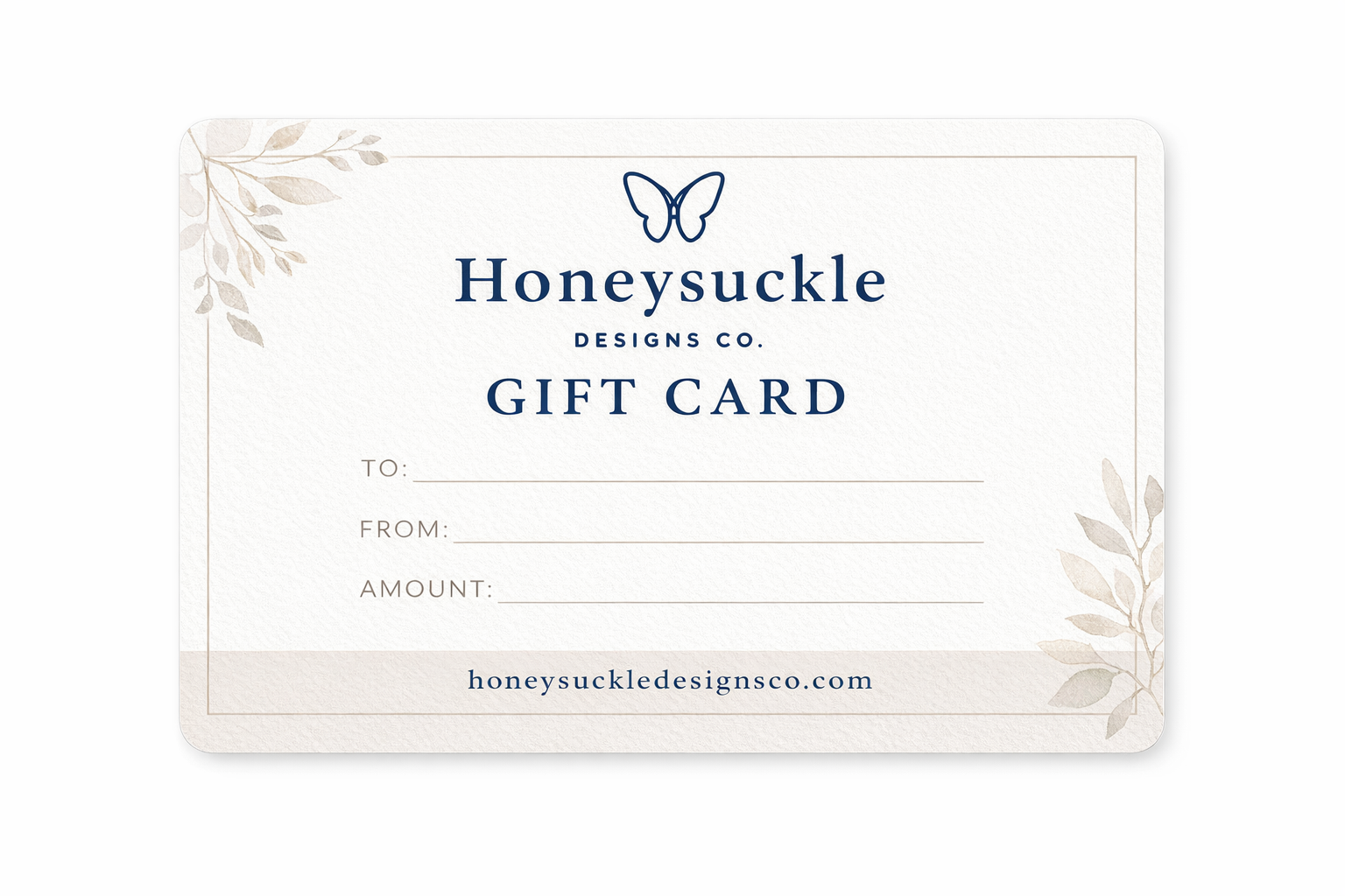 Honeysuckle Designs Co Gift Card