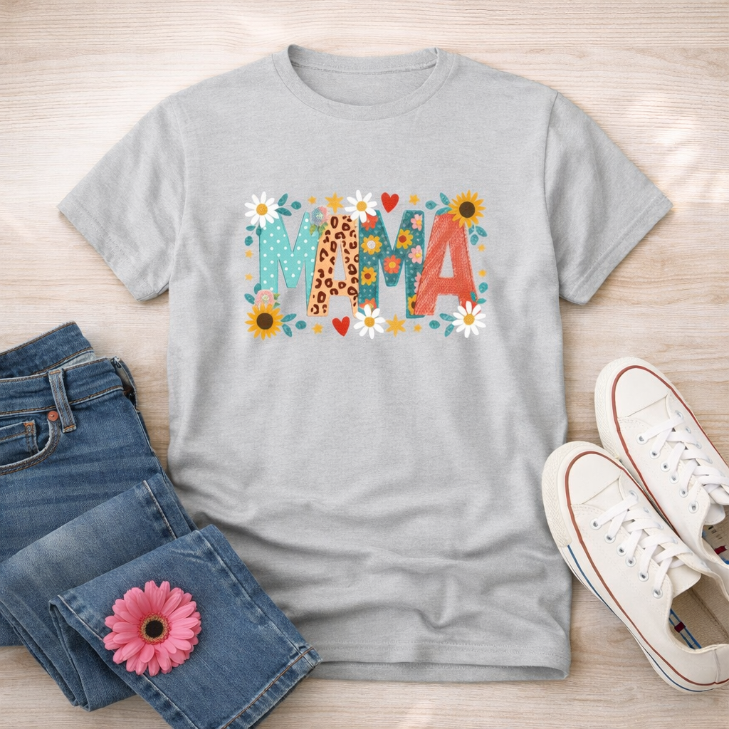 Mama Shirt, Floral Mama Tee, Mothers Day Gift for Mom, Cute Mom Shirt, Trendy Mom Outfit, Gift for Her, Spring Mom Shirt, Mother's day shirt for Mom