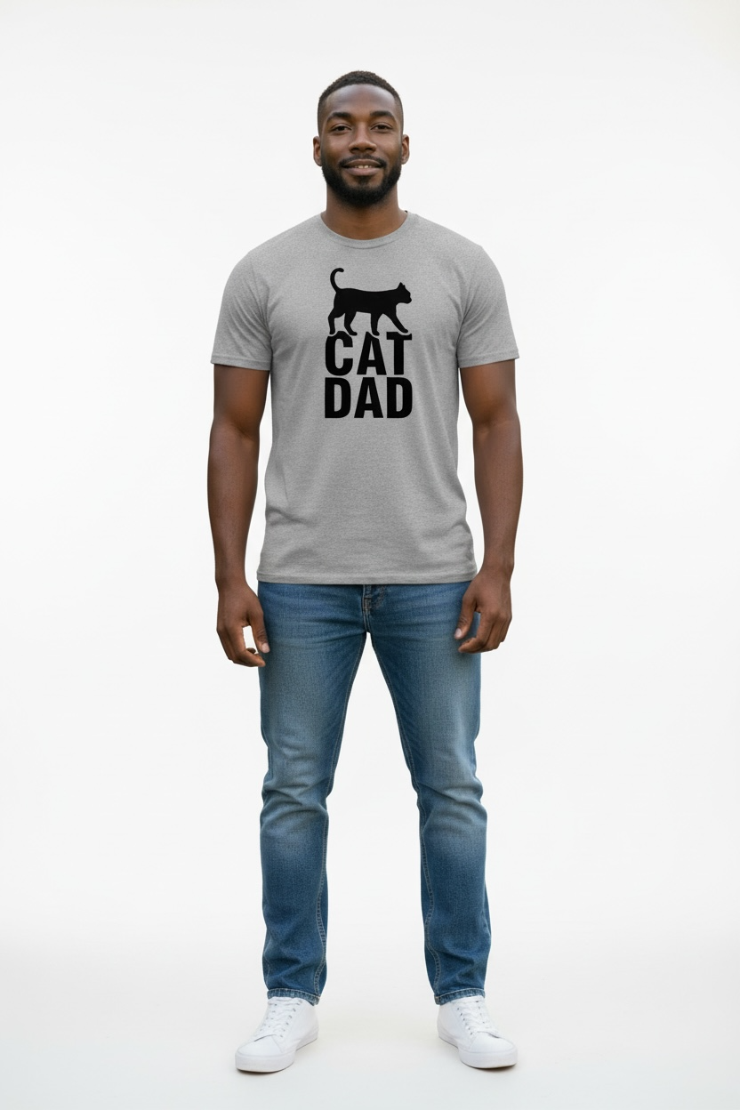 Cat Dad Shirt, Funny Cat Lover Tee for Men, Gift for Cat Owner, Fathers Day Cat Dad Shirt, Unisex Graphic Tee