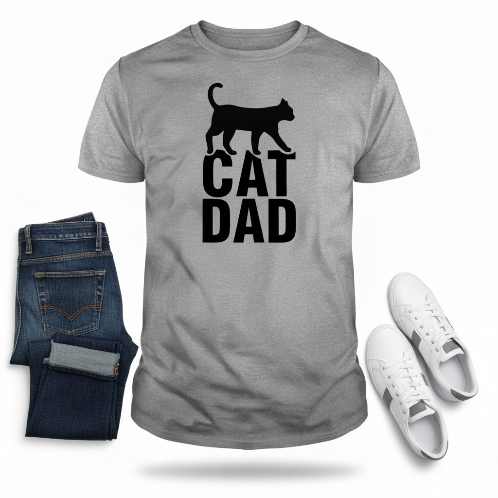 Cat Dad Shirt, Funny Cat Lover Tee for Men, Gift for Cat Owner, Fathers Day Cat Dad Shirt, Unisex Graphic Tee