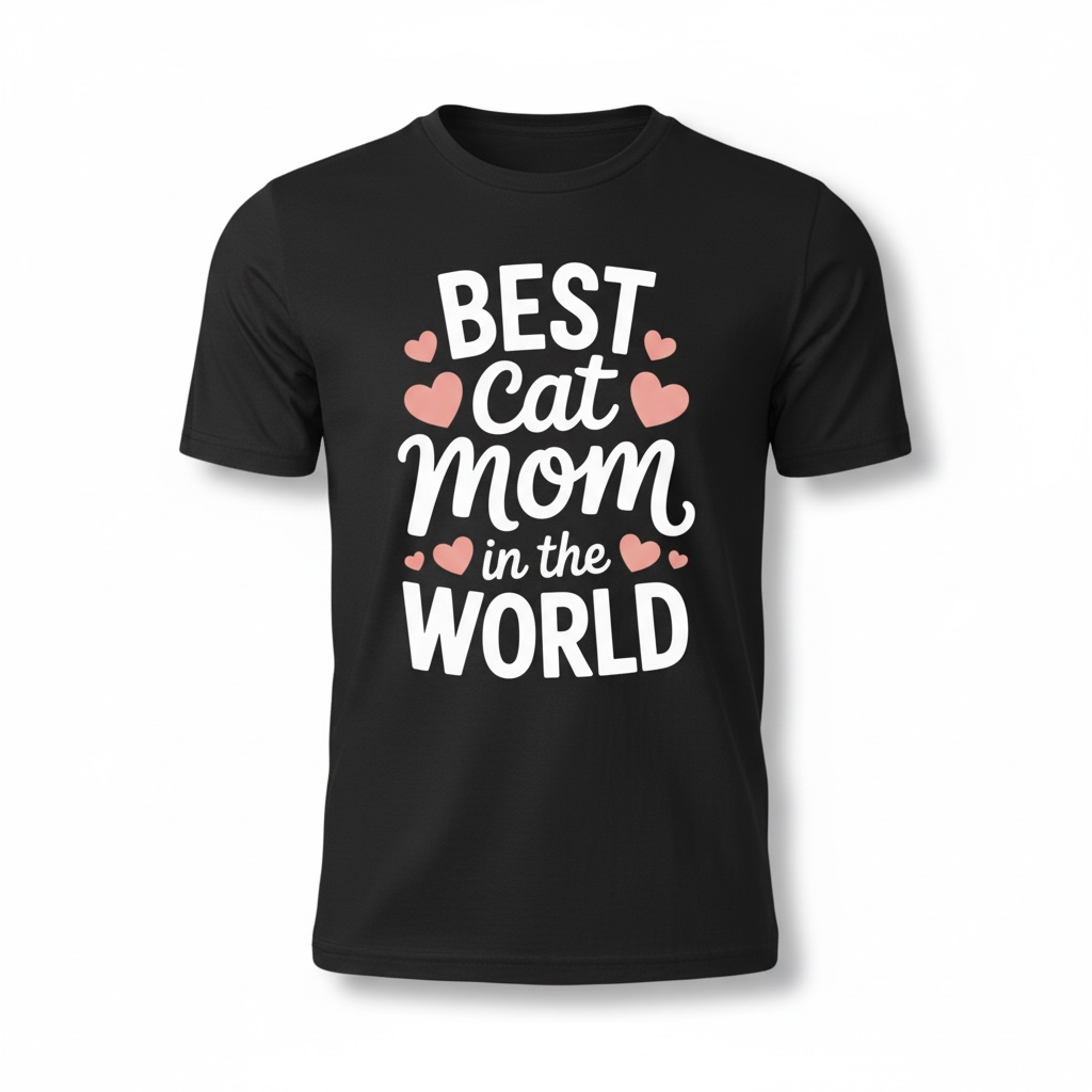 Cat Mom Shirt, Best Cat Mom Ever Tee, Funny Cat Lover Gift, Pet Mom Shirt, Mothers Day Cat Mom Gift, Womens Graphic T Shirt