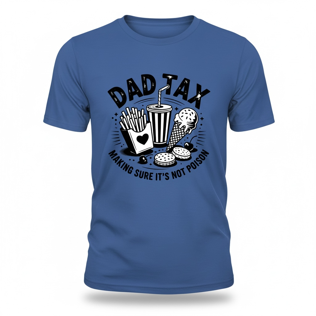 Dad Tax Shirt, Funny Dad Shirt Gift, Fathers Day Shirt, Humor Dad Tee, Gift for Dad, Food Lover Dad Shirt, Mens Graphic T Shirt