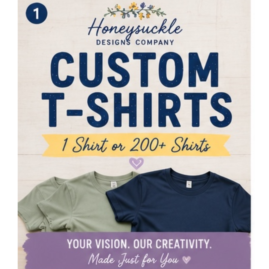 Custom T-Shirt, Embroidery, Blankets, Drinkware, Tote Bags, Keychains, Stickers | Personalized Shirts for Events, Businesses, Schools, Churches and More