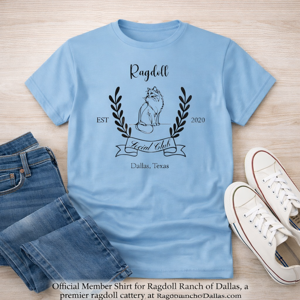 Ragdoll Cat Shirt, Ragdoll Social Club Tee, Cat Lover Gift, Ragdoll Owner Shirt, Cat Mom Gift, Boutique Cat Shirt, Dallas Texas Cat Tee