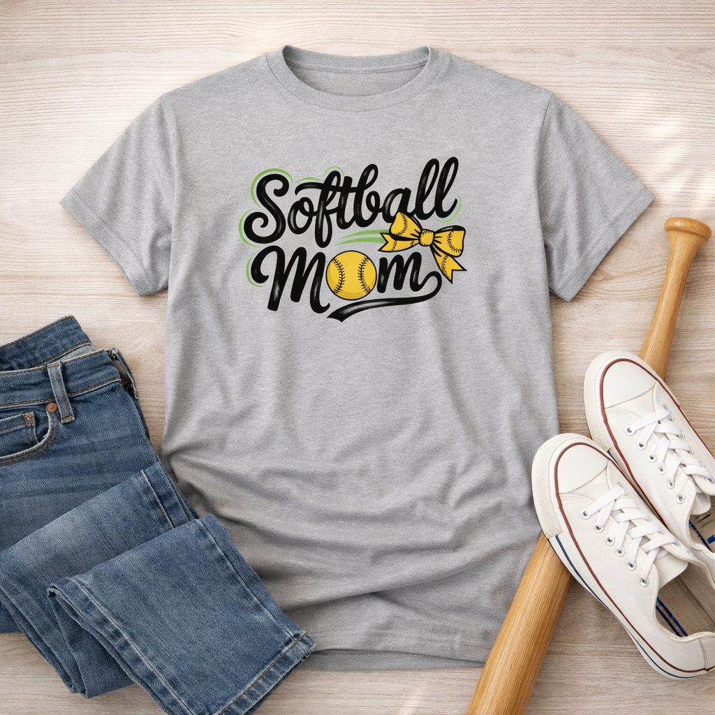 Softball Mom Shirt, Team Mom Shirt, Softball Mom Gift, Game Day Shirt, Sports Mom Tee, Custom Team Colors Shirt, Womens Graphic Tee